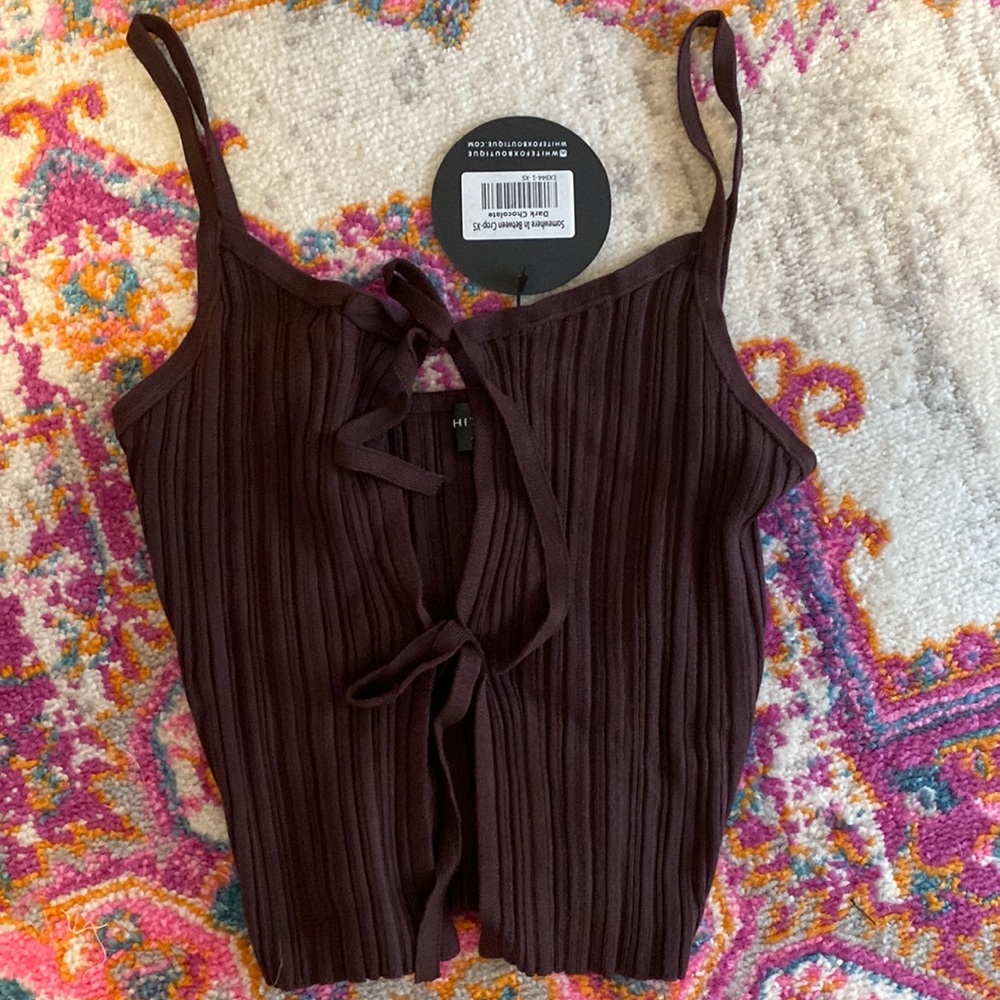 White fox boutique brand new crop top